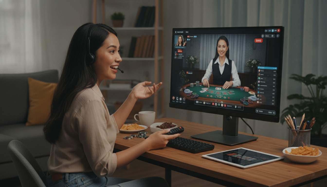 Live dealer gaming at MOONPINAS